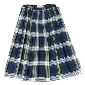 Highland Kilts Dark Academia Preppy Plaid Pleated Schoolgirl Kilt Skirt Women 14
